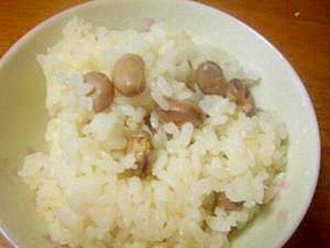 節分のお豆でお豆ご飯